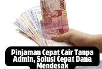 Pinjaman Cepat Cair Tanpa Admin, Solusi Cepat Dana Mendesak